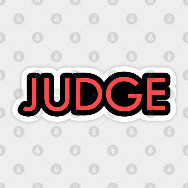 Judge Sticker by ryspayevkaisar